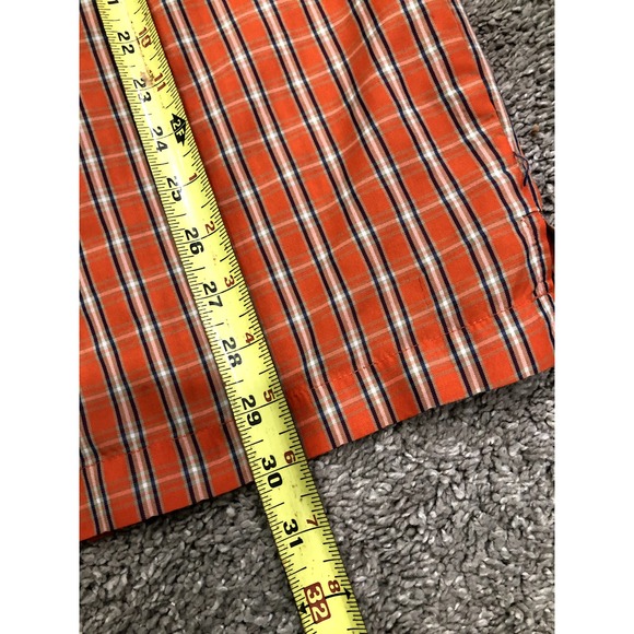 Veezo Men's Button Down Shirt Size XL Short Sleeve Orange Polyester - Picture 14 of 14